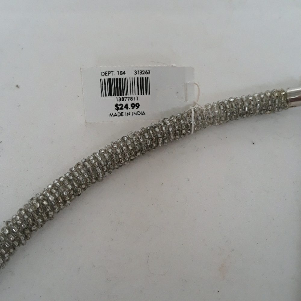 Silver Beaded Necklace Loft - Picture 3 of 4